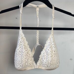 Elegant White Lace Bralette